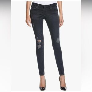 AG Adriano Goldschmied The Legging Super Skinny in aged black denim